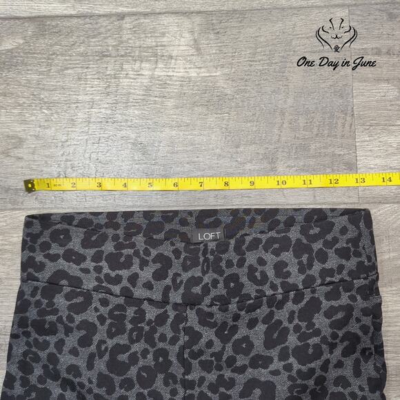 Loft Leopard Ankle Leggings Size XS - Picture 3 of 6
